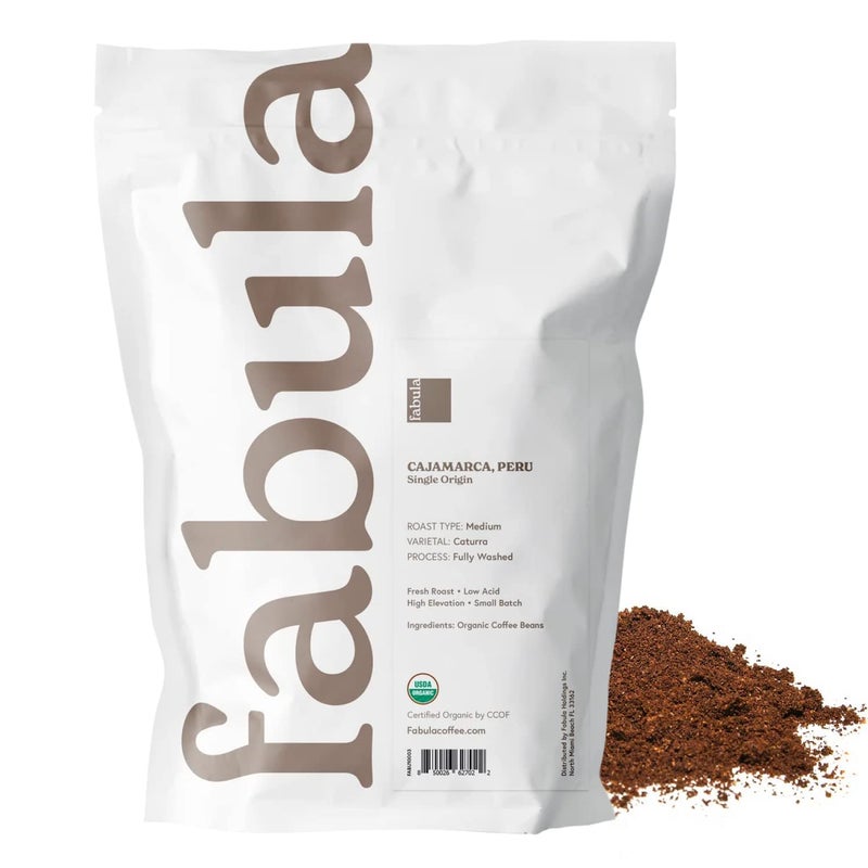 Fabula Organic Coffee for French Press, Low Acid Coffee Freshly Ground - Non-GMO - No Mold - Mycotoxins Pesticides Free - Single Origin - 12 oz - Image 2
